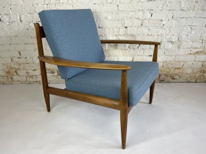 Gorgeous 1960s Scandinavian Modern easy chair in solid Beechwood Designed by Grete Jalk for France and Son - Denmark - incredibly comfortable - (SOLD)
