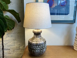 Exceptional Mid-century Modern Ceramic lamp - Made in Italy - incredible glaze and texture - WOW - $450