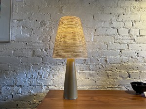 Stunning Original 1960s lamp by Lotte and Gunner Bostlund - comes with the original fiberglass shade - stands -24'H - SOLD