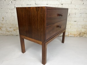 Stunning 1950s Rosewood Bedside Table by Aksel Kjersgaard,- Made in Denmark - excellent quality Danish craftsmanship - (SOLD)