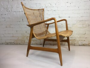 Sculptural danish chair designed by Kofod Larsen circa 1960. (SOLD)
