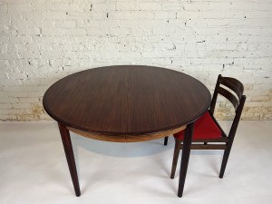 Exquisite Mid-century Modern Rosewood dining table by Drylund - Made in Denmark - this beauty come with 3 leaves - (SOLD)