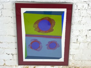 Spectacular Hand pulled print by Victoria artist Don Harvey - Flip Flop - 1969 - 7/20 - 28" x 22" - (SOLD)