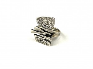 Spectacular Modernist sliver ring by Canadian Designer Robert Larin -(SOLD)