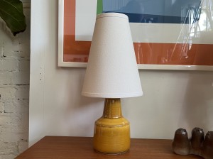 Original 1960s lamp base by Lotte and Gunner Bostlund with a new Victoria lampshade(SOLD)