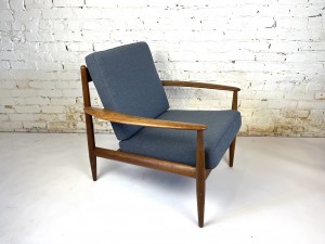 Impressive Classic Danish teak lounge chair by France & Son - incredible quality craftsmanship - newly upholstered - (SOLD)