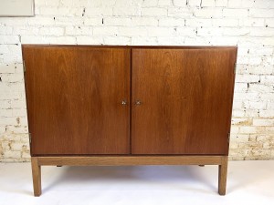 Exceptional Early 1950s teak cabinet by Danish Designer Borge Mogensen - Danish craftsmanship at it's finest - this beauty measures -(SOLD)