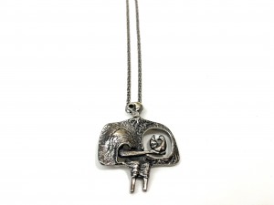 Exceptional MCM necklace "bird in hand" by Designer/Artist Guy Vidal - Quebec - $195