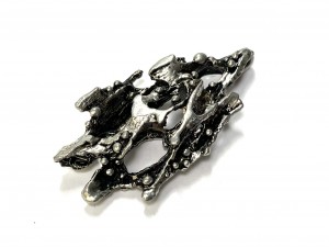 A brutalist pewter pendant by Robert Larin Canada 1960s/1970s - $50