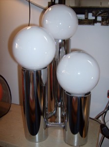 Super groovy 1970's chrome lamp (there's even a dimmer switch) (SOLD)