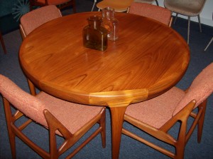 Absolutely stunning Mid-century modern teak dining table by designer IB Kofod Larsen for Faarup - Denmark - Only -(SOLD)