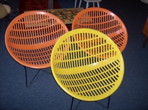 Super Groovy Original 1970's Solair lawn chairs made in Quebec Canada - only one left - the yellow one - (SOLD)