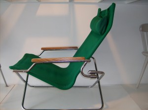 Incredibly cool and comfortable designer lounge chair -Made in Japan in 1973 and designed by Uchida - another great feature of this chair is that is collapses for easy storage if need be - (SOLD)