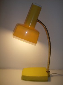Super fly vintage plastic desk lamp by Gilbert Co - Canada - this company made some pretty interesting lamps - (SOLD)