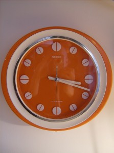 Outrageously cool vintage Seiko wall clock - made in Japan - excellent condition - runs smooth - (SOLD)