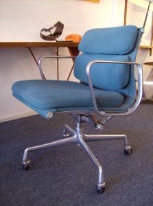 Vintage Eames for Herman Miller Softpad management chair - this version has the tilt mechanism as well as you are able to adjust the height of the seat - nice condition/super comfortable - it is the ultimate office chair - (SOLD)