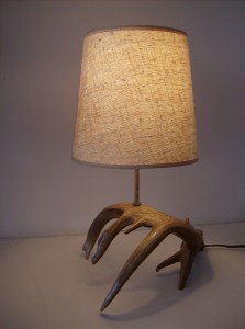 Wonderful Antler table lamp - looks amazing in any Mid-century modern/eco/oh natural organic home - (SOLD)