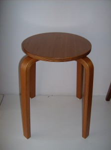 Fabulous vintage bentwood stool made in Denmark - nice condition, really nice patina - perfect for any room in your home - (SOLD)